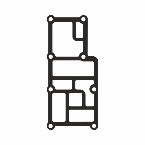 Прокладка КПП Scania 387201 Прокладка КПП Scania 387201