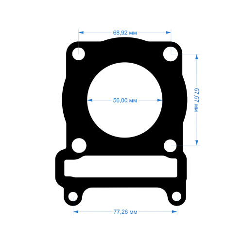 Прокладка ГБЦ Yamaha 4CWE11810000 Прокладка ГБЦ Yamaha 4CWE11810000